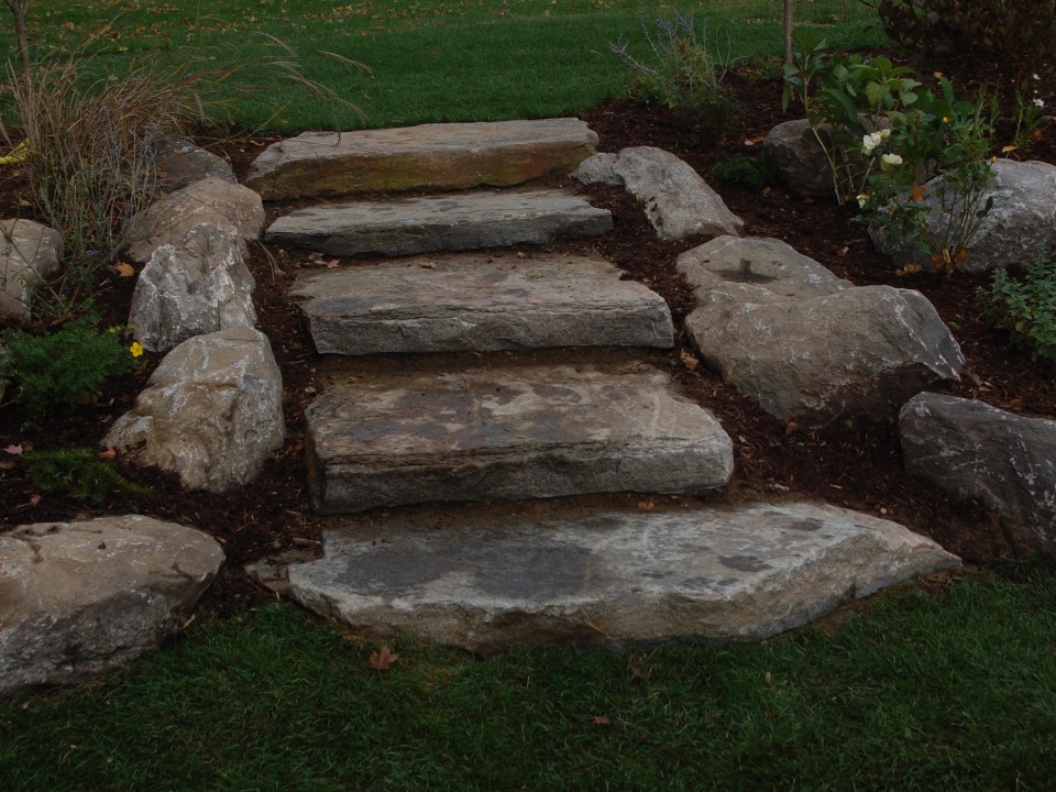 Fieldstone steps