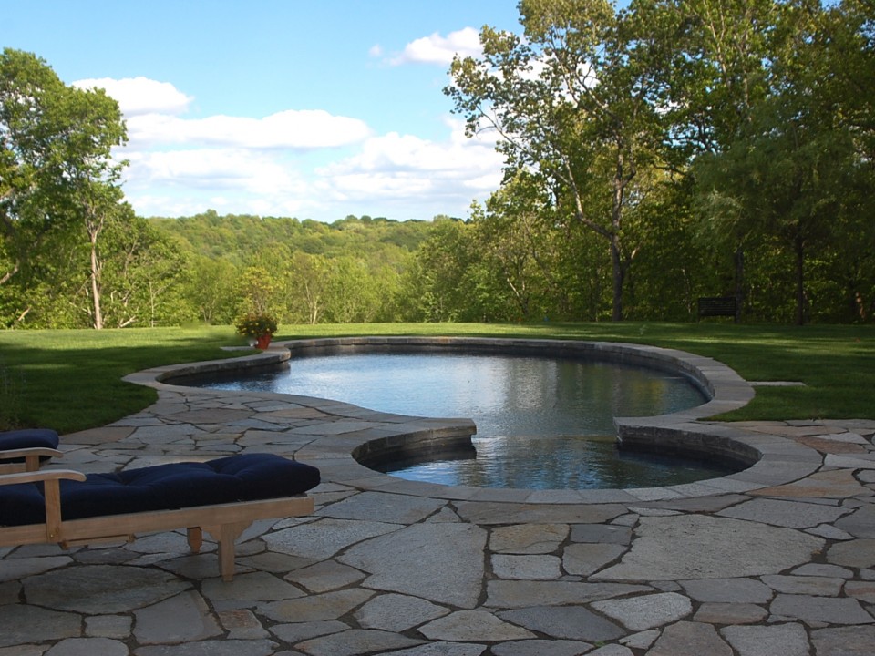 Granite pool deck