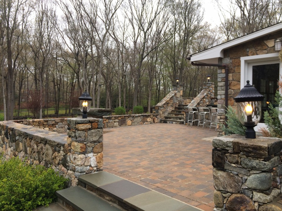 Patio matching veneer